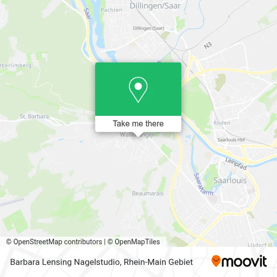 Barbara Lensing Nagelstudio map