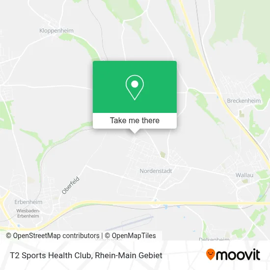T2 Sports Health Club map