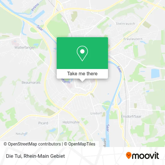 Die Tui map