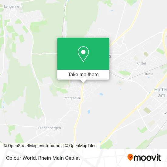 Colour World map