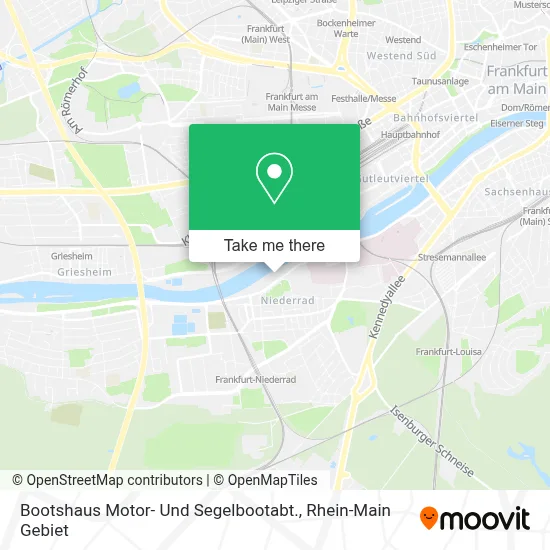Bootshaus Motor- Und Segelbootabt. map