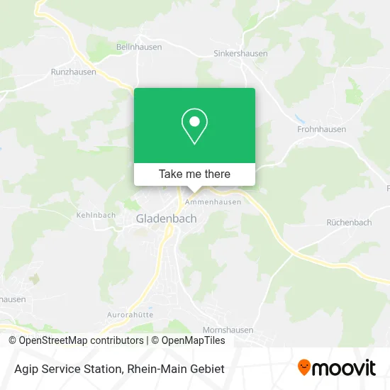 Agip Service Station map