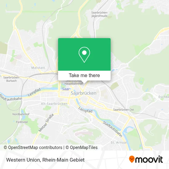 Western Union map