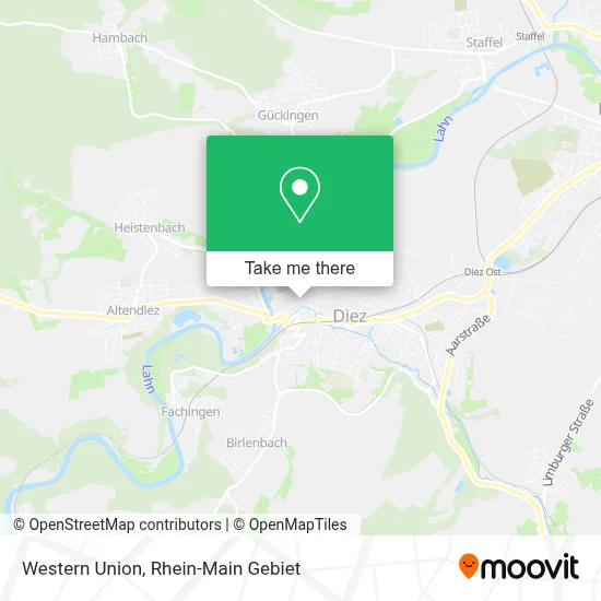 Western Union map