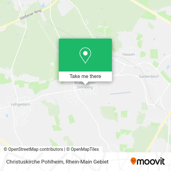 Christuskirche Pohlheim map