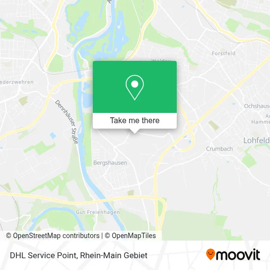 DHL Service Point map