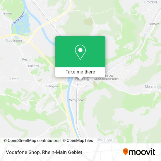 Vodafone Shop map