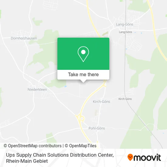 Ups Supply Chain Solutions Distribution Center map