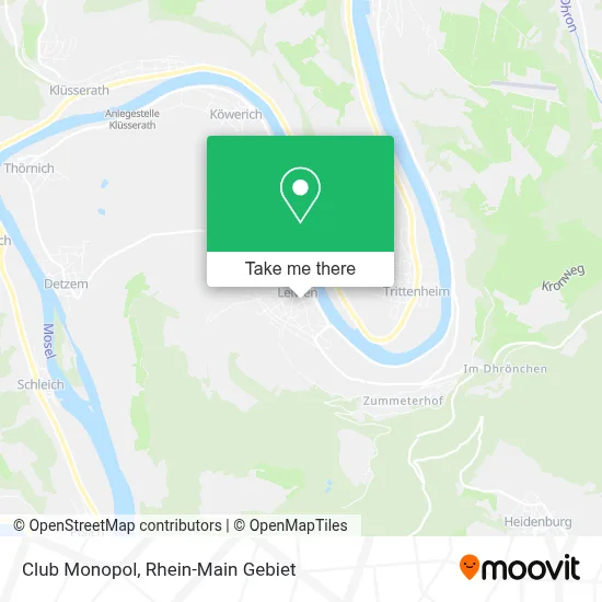 Club Monopol map