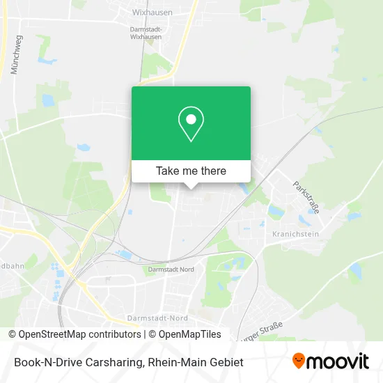 Book-N-Drive Carsharing map
