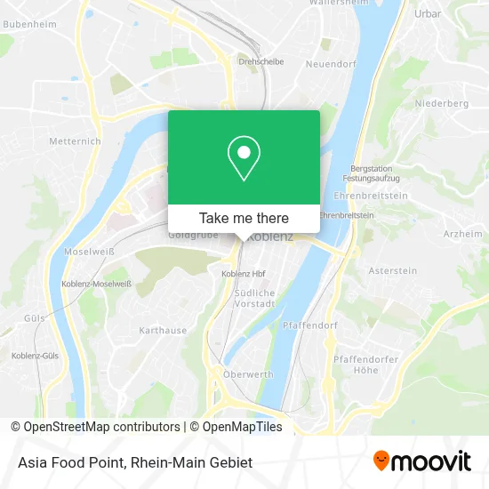 Asia Food Point map