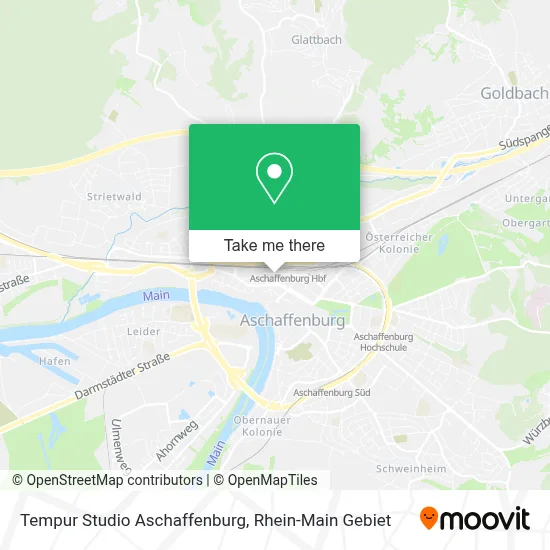Tempur Studio Aschaffenburg map
