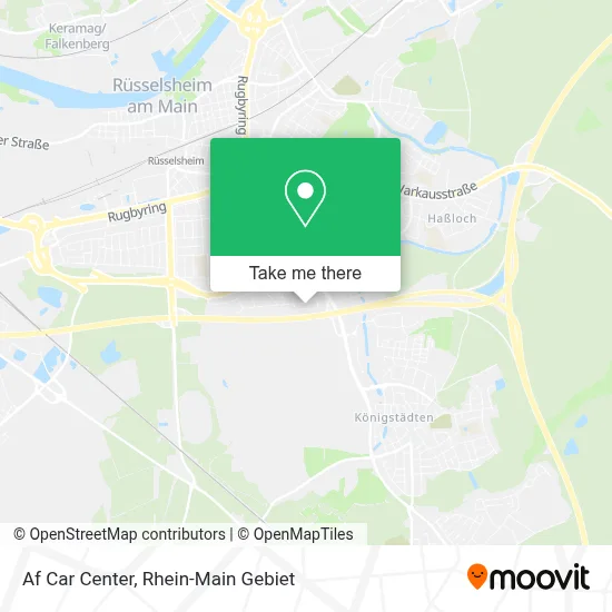 Af Car Center map