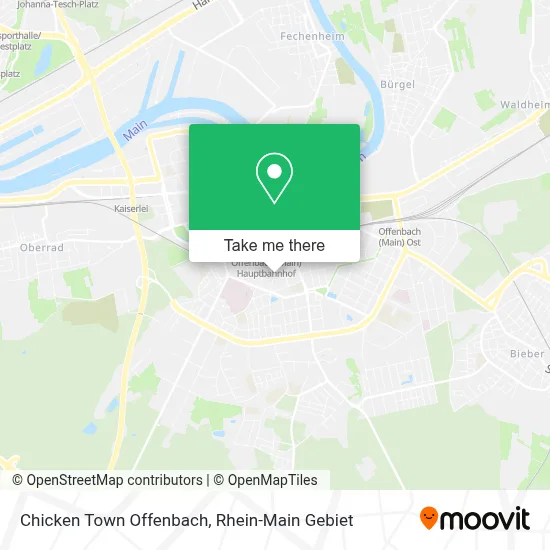 Chicken Town Offenbach map