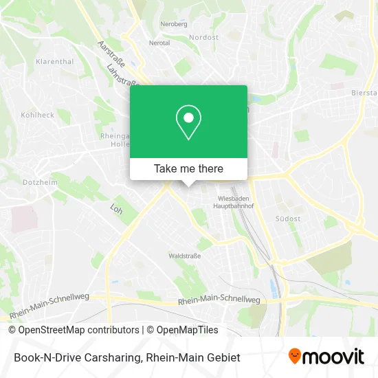Book-N-Drive Carsharing map