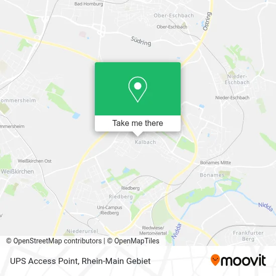 Ups Access Point map