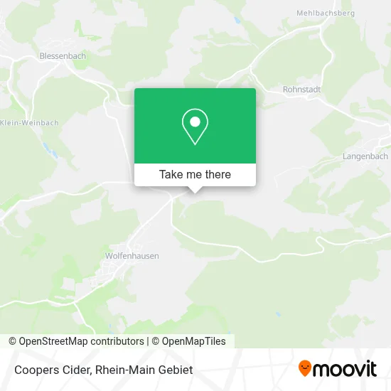 Coopers Cider map
