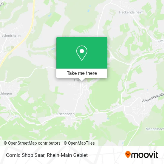 Comic Shop Saar map