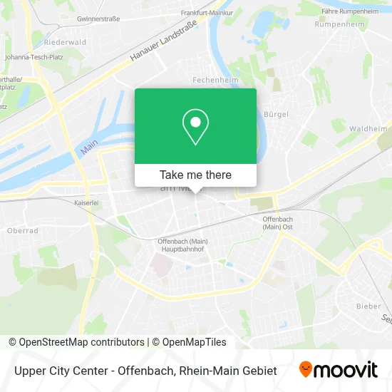 Upper City Center - Offenbach map
