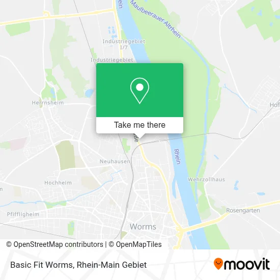 Basic Fit Worms map