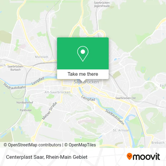 Centerplast Saar map