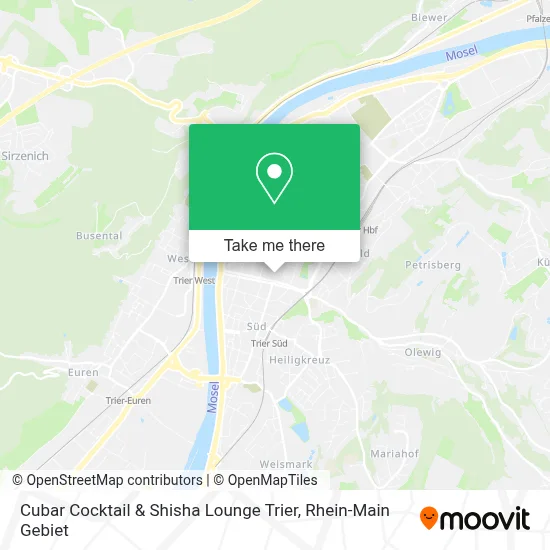 Cubar Cocktail & Shisha Lounge Trier map