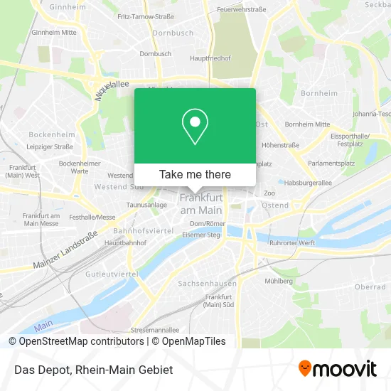 Das Depot map