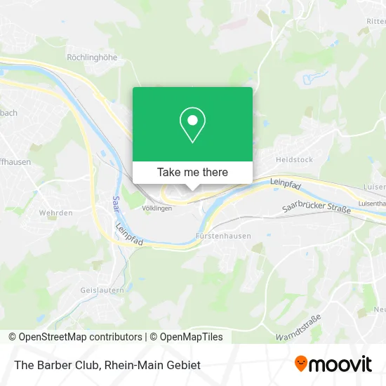 The Barber Club map