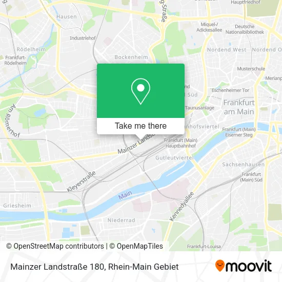 Карта Mainzer Landstraße 180
