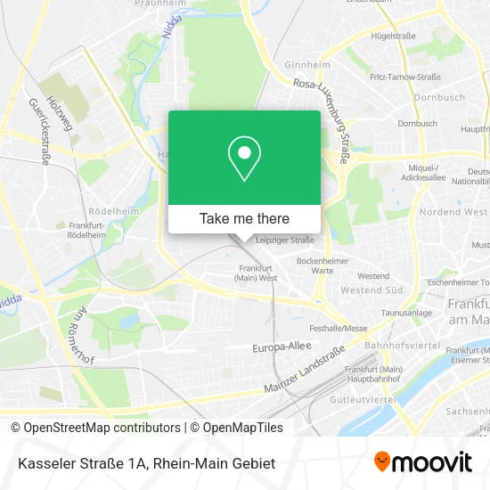 Карта Kasseler Straße 1A