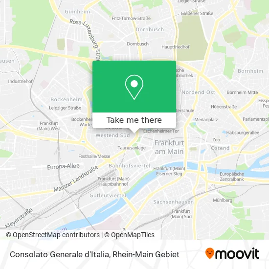Карта Consolato Generale d'Italia