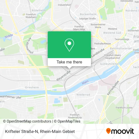 Карта Krifteler Straße-N