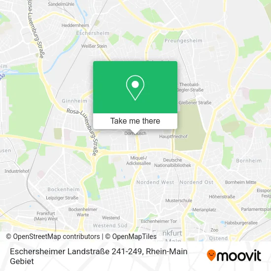 Карта Eschersheimer Landstraße 241-249