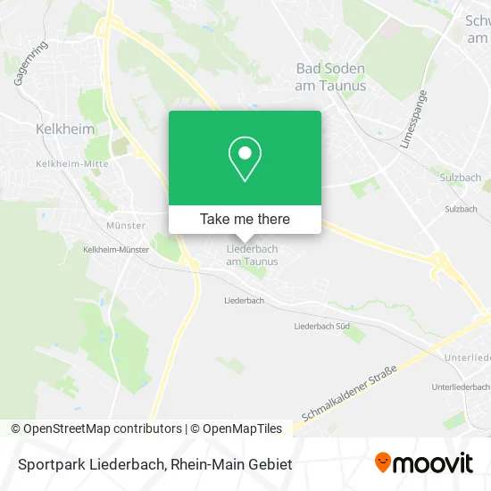 Карта Sportpark Liederbach