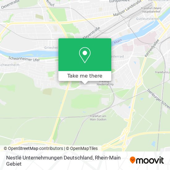 Nestlé Unternehmungen Deutschland map
