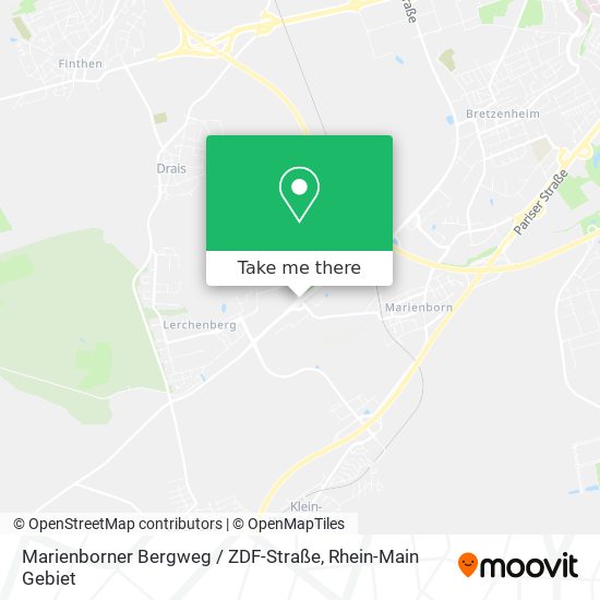 Marienborner Bergweg / ZDF-Straße map