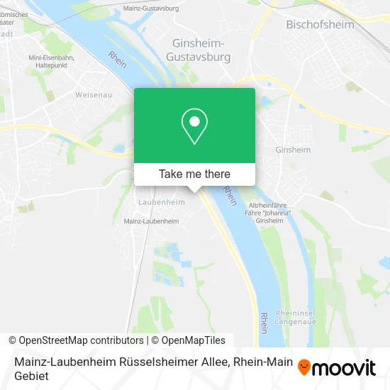 Карта Mainz-Laubenheim Rüsselsheimer Allee