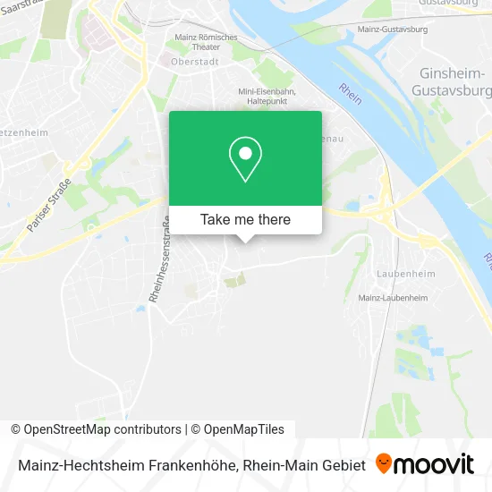Карта Mainz-Hechtsheim Frankenhöhe