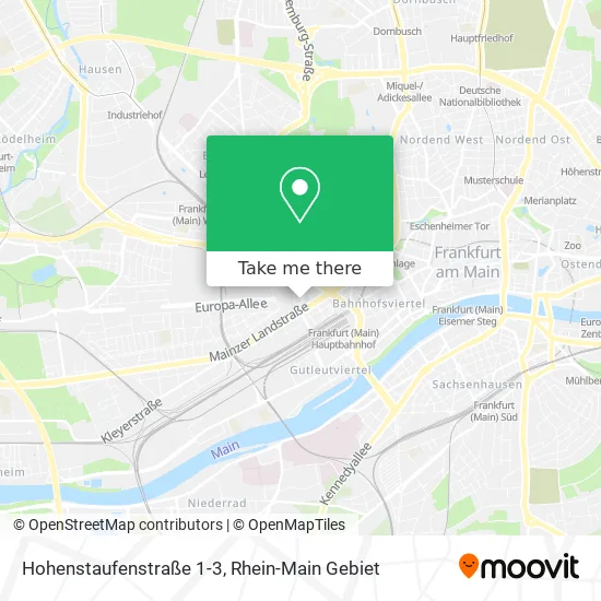 Карта Hohenstaufenstraße 1-3