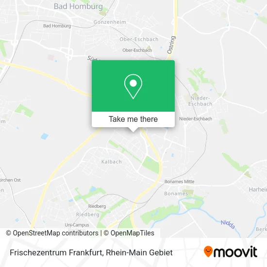 Карта Frischezentrum Frankfurt