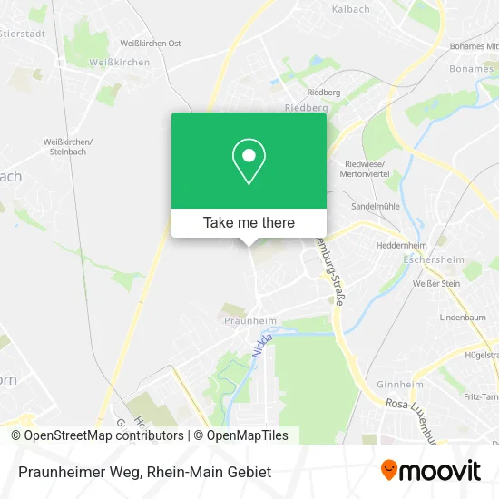 Карта Praunheimer Weg