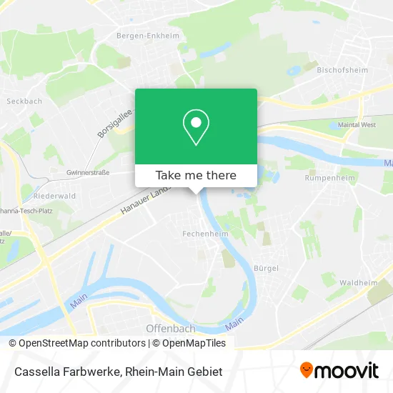 Карта Cassella Farbwerke