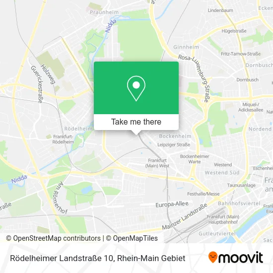 Карта Rödelheimer Landstraße 10