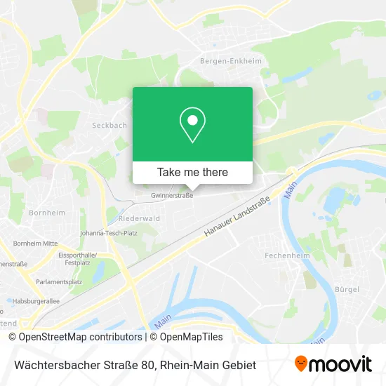 Карта Wächtersbacher Straße 80