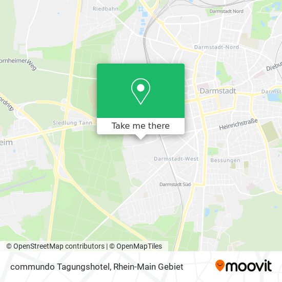 commundo Tagungshotel map