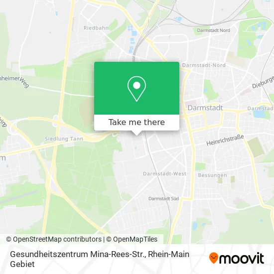 Карта Gesundheitszentrum Mina-Rees-Str.