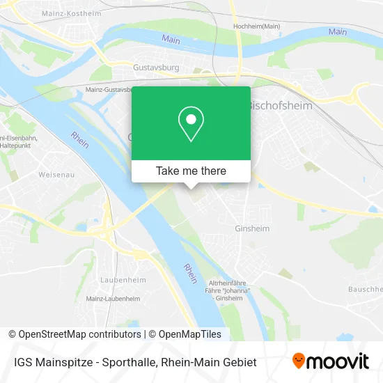 Карта IGS Mainspitze - Sporthalle