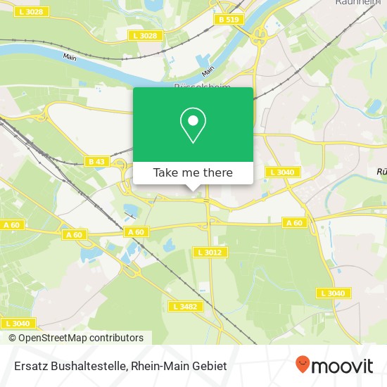 Ersatz Bushaltestelle map