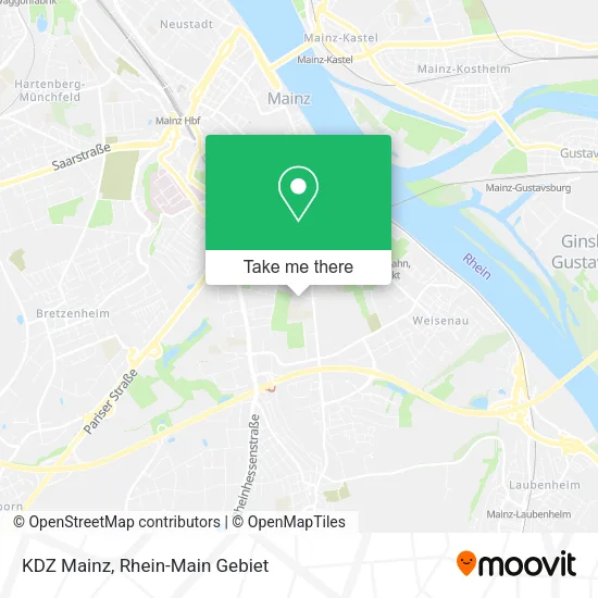 KDZ Mainz map