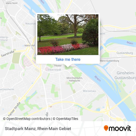 Stadtpark Mainz map